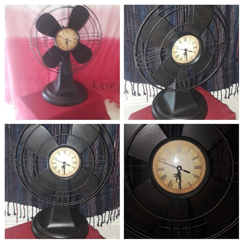 Vintage Replica style blade fan Clock
